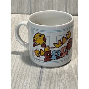 Vintage PAC-MAN Mug Video Arcade Coffee Cup 1980s MIDWAY Game Grindley England.